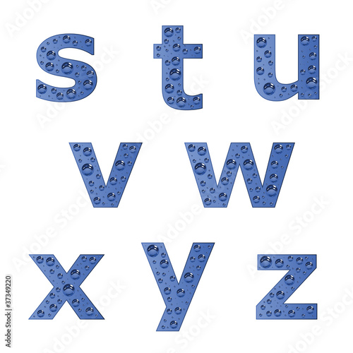 vector bubble alphabet - part 3