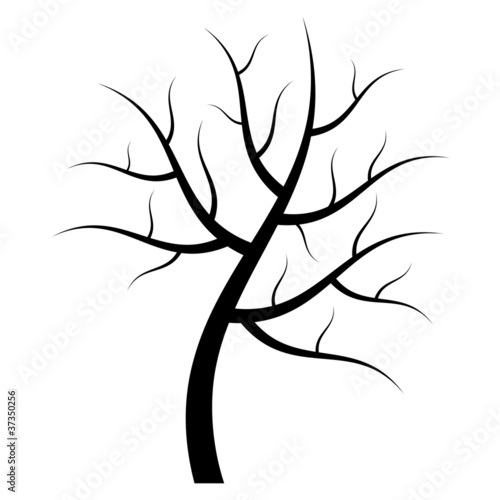 vector tree silhouette