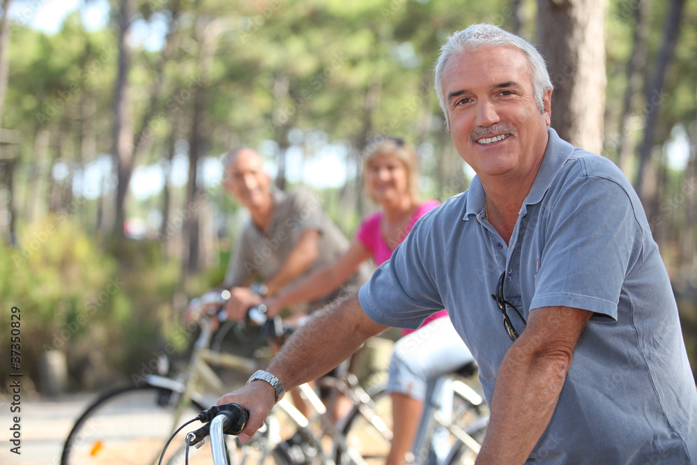 Obraz premium friends, cycle riding