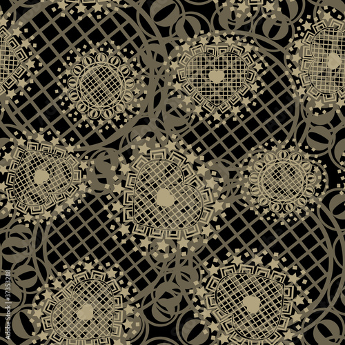 Vector seamless ornament texture