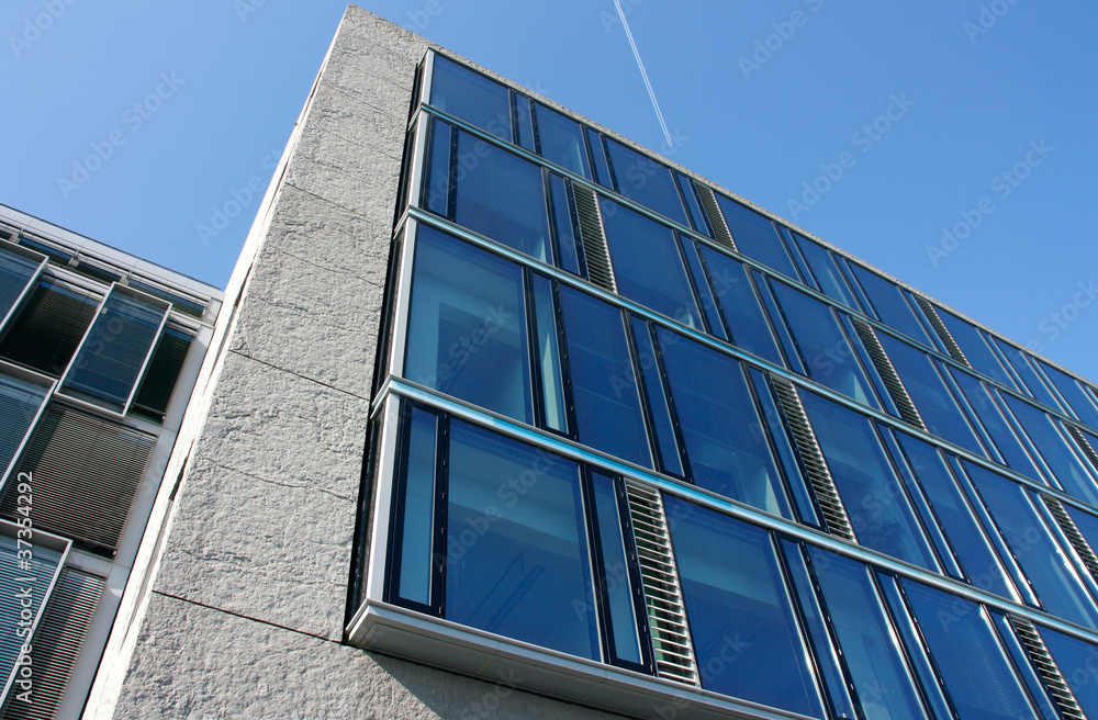 Obraz premium Geschäftsgebäude / blau