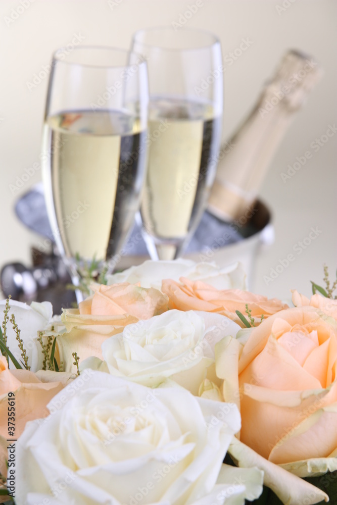 Bouquet and Champaign Bouquet and Champaign
