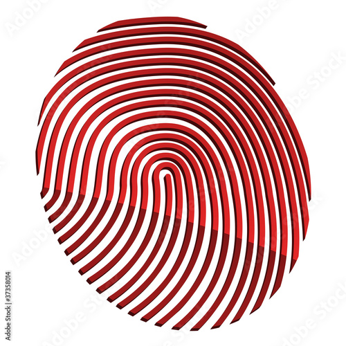 vector 3d abstract fingerprint