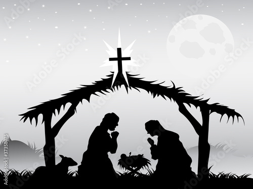nativity scene,vector
