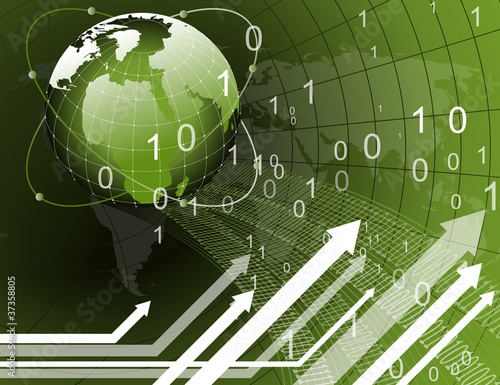Green Earth Business Information Background