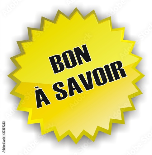étiquette bon à savoir