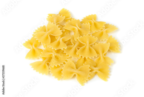 pasta isolated on white.