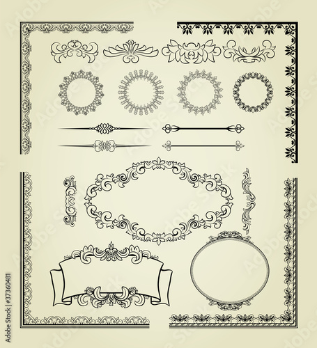 Set of design elements