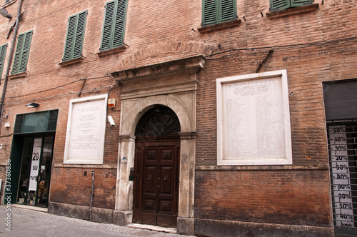 Synagogue in Ferrara in Northen Italy