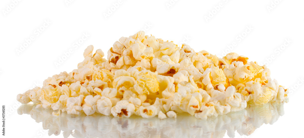 Popcorn isolated on white Popcorn isolated on white