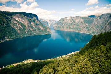 Fototapete Skandinavien Sognefjord in Norwegen  © Eva Bocek
