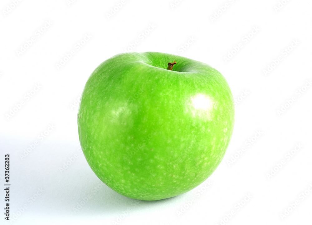 Green apple isolated on white background. Green apple isolated on white background.