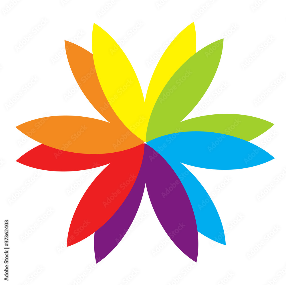 Colorful Flower Petals Illustration Colorful Flower Petals Illustration