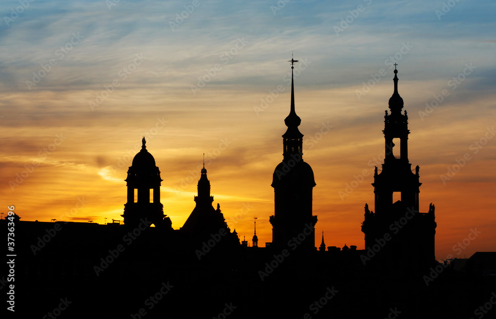 Sunset on Dresden - Germany