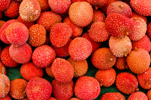 Lychee fruits at local market
