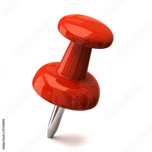 Red push pin