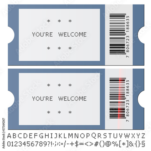 vector modern tickets