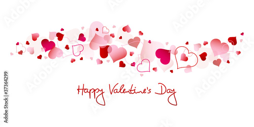 Red & Pink Hearts "Happy Valentine´s Day"