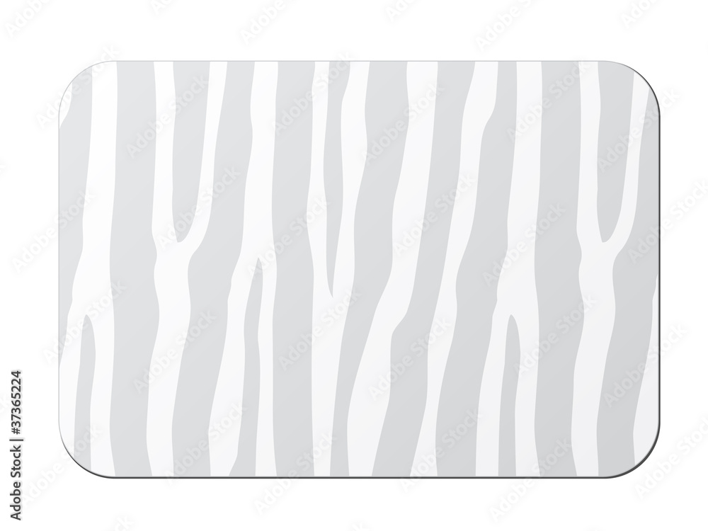 vector card with zebra pattern