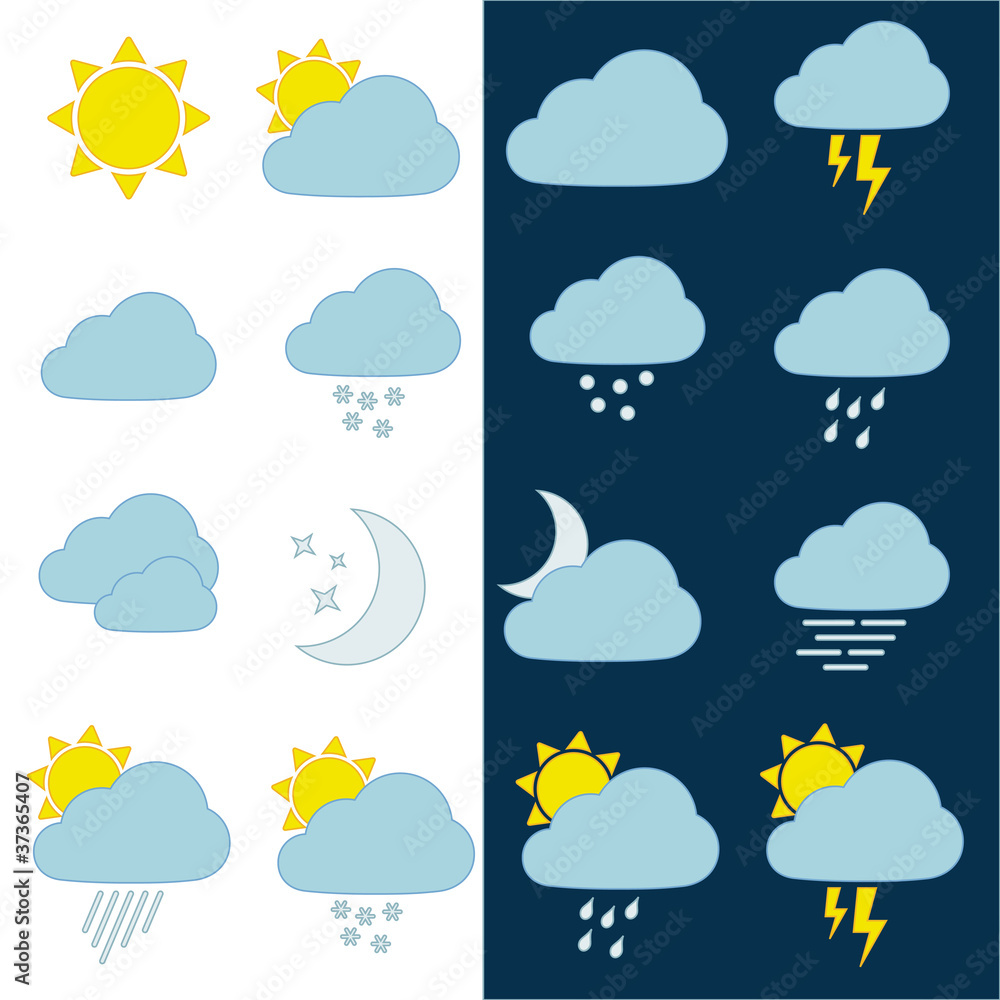 vector weather icons vector weather icons