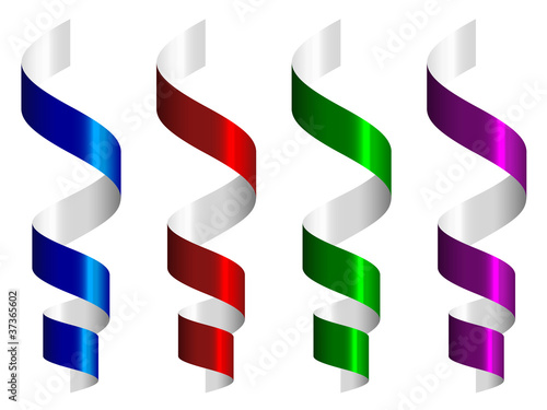 vector party streamers