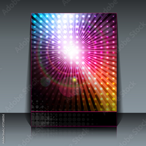 Flyer design, vector backgr...