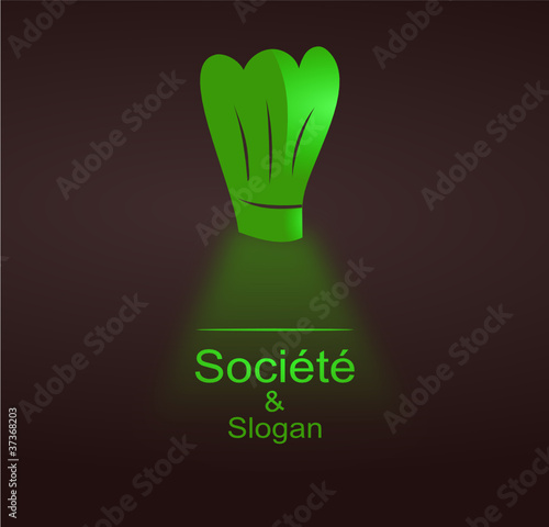 logo restaurant design vert