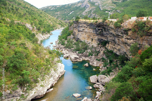 Tara river canyon in Montenegro mountains