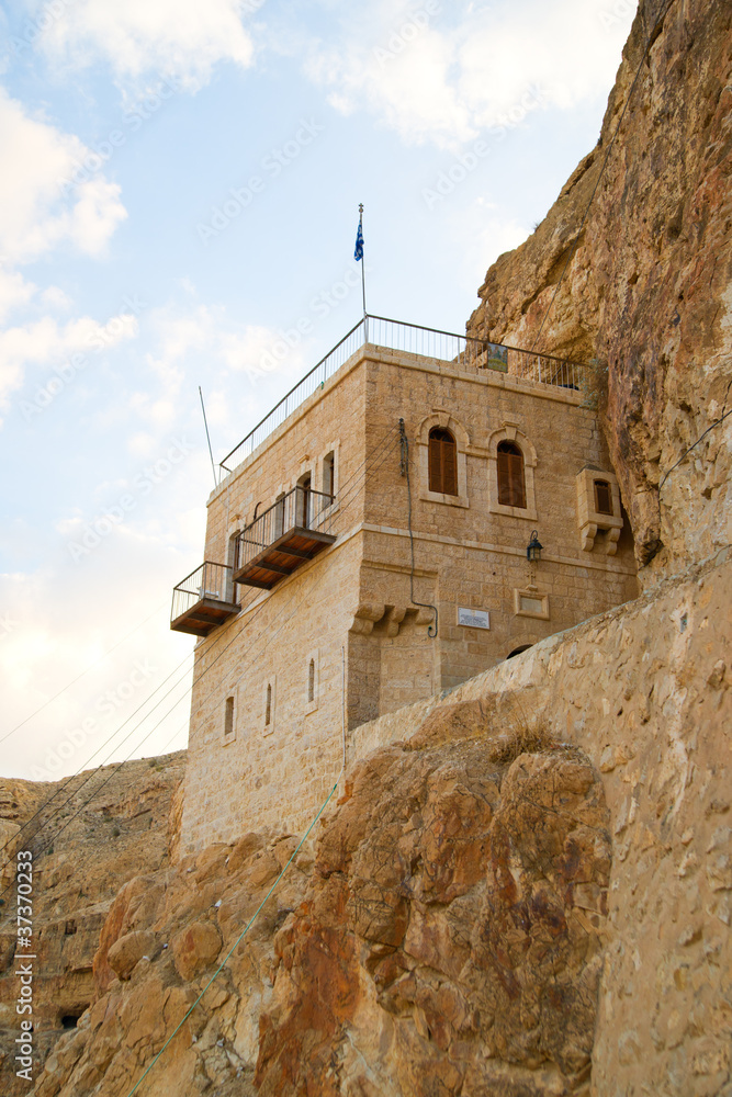 Temptation Monastery Quruntal near Jericho, Palestine, Israel