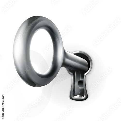 Key in keyhole