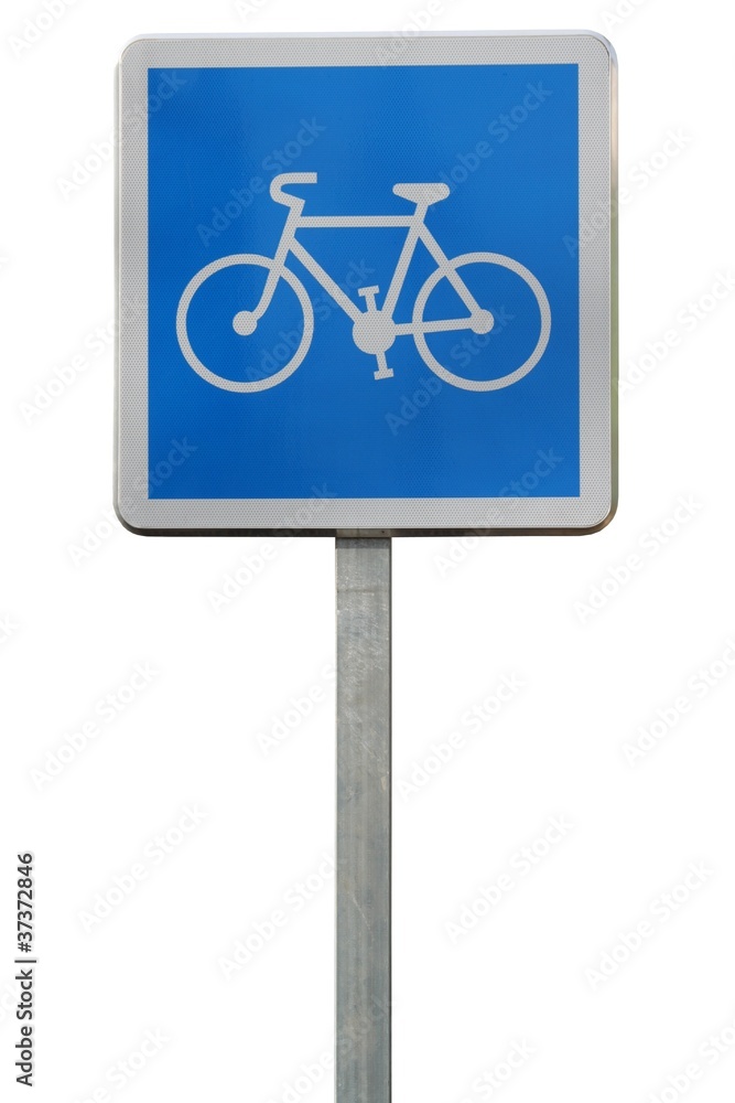 Panneau indicateur d'une piste cyclable Panneau indicateur d'une piste cyclable