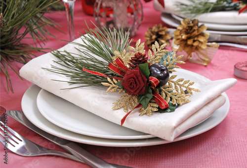 napkin on a festive table