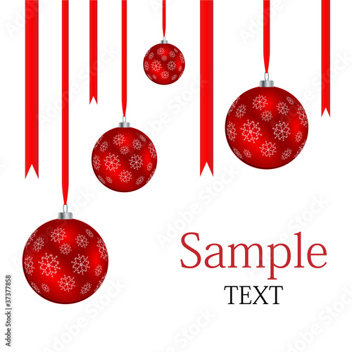 vector christmas balls