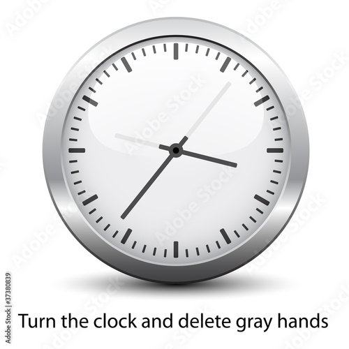 vector clock face - easy change time