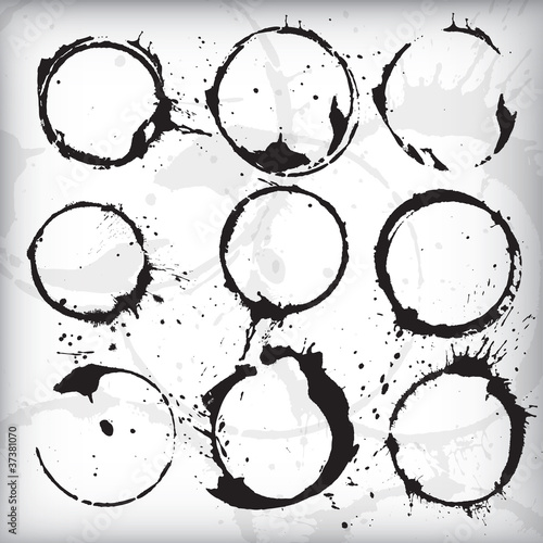 Grunge Stains Vector Set