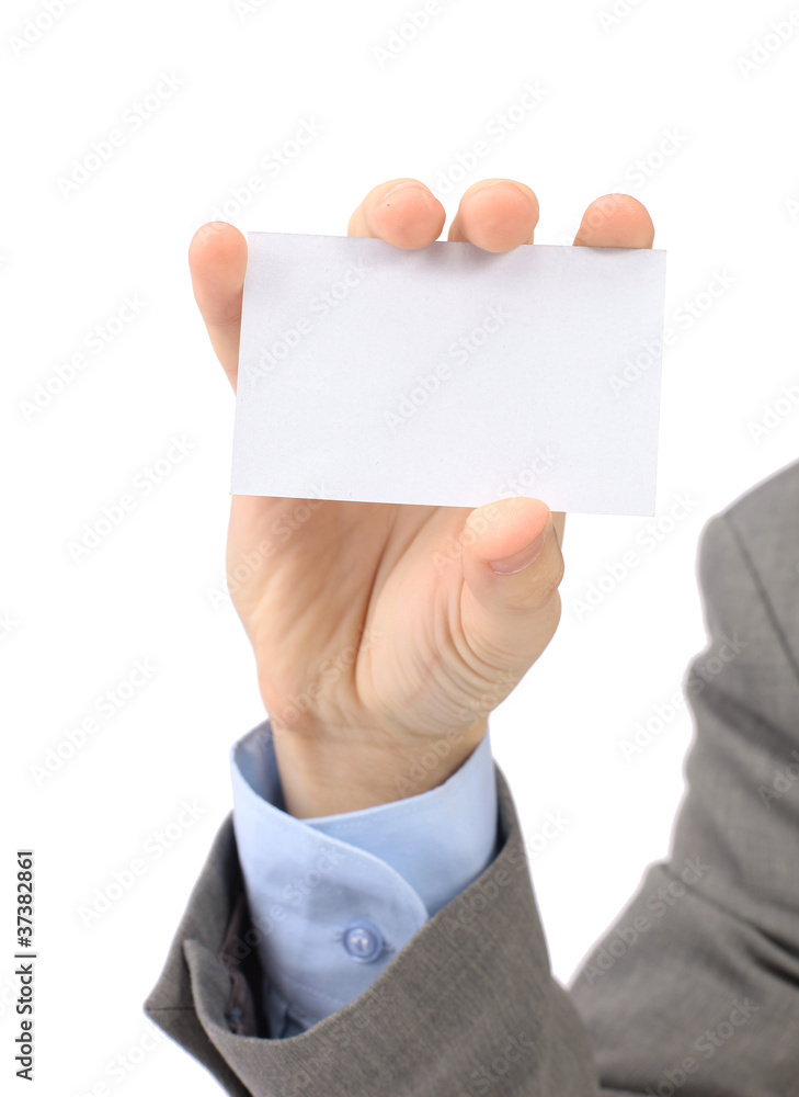 A businessman in a grey suit and a blue shirt show A businessman in a grey suit and a blue shirt show