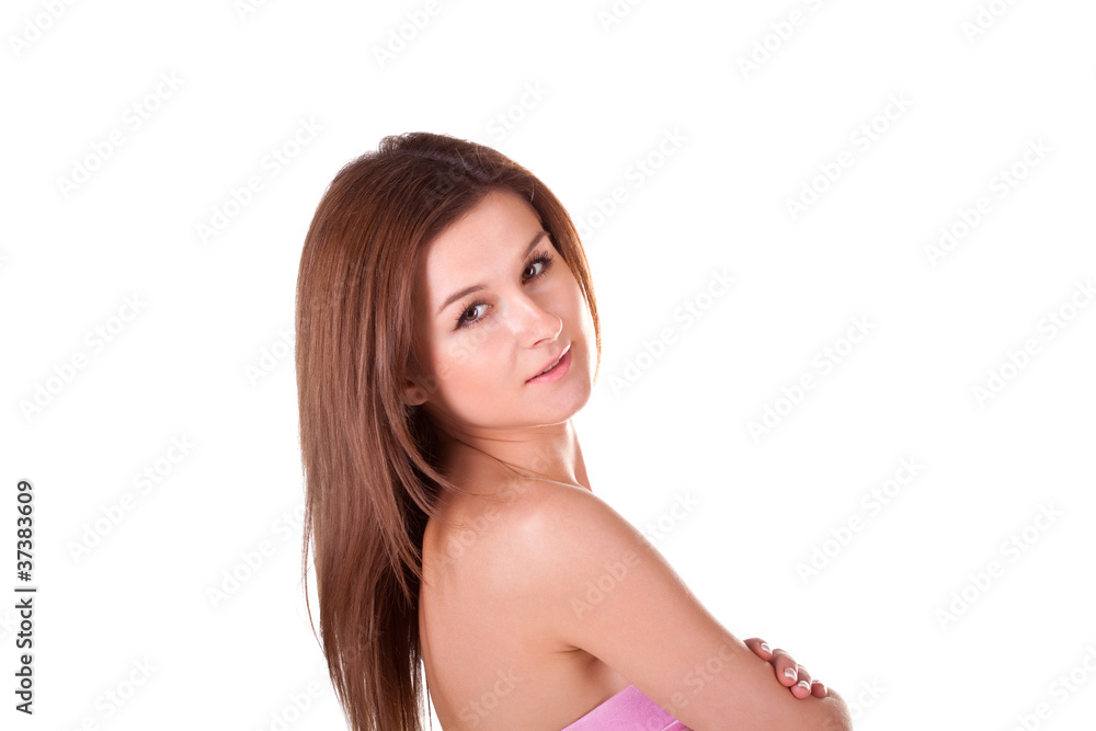 beautiful girl isolated on white background beautiful girl isolated on white background