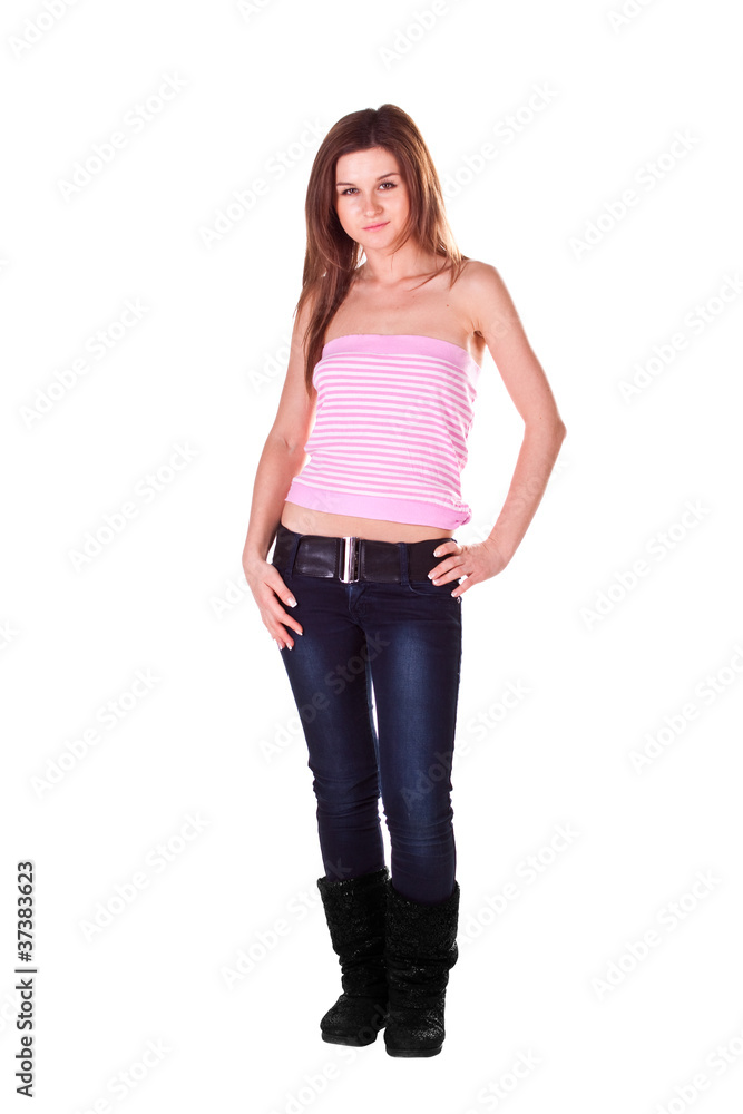 beautiful girl isolated on white background beautiful girl isolated on white background