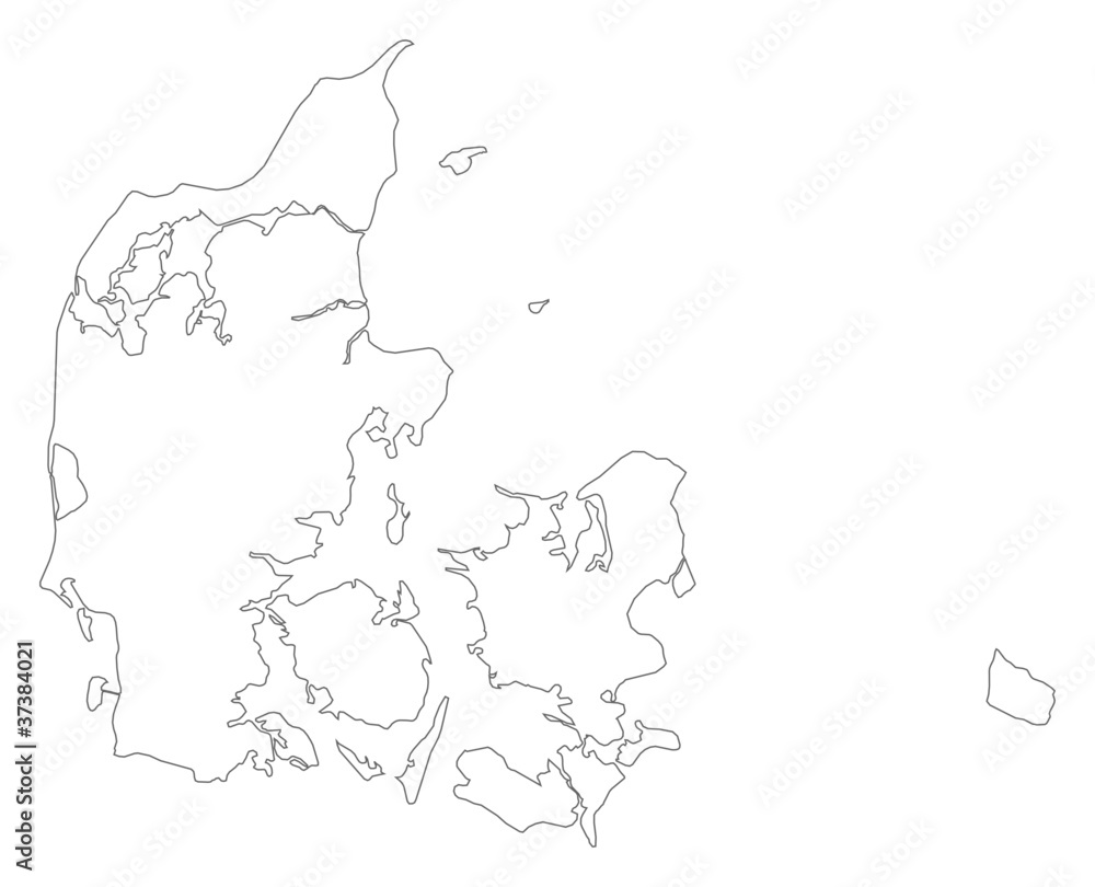 Map of Danmark Map of Danmark