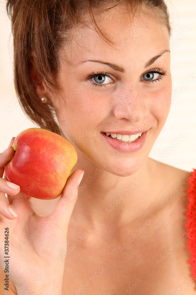Frau mit Obst Frau mit Obst