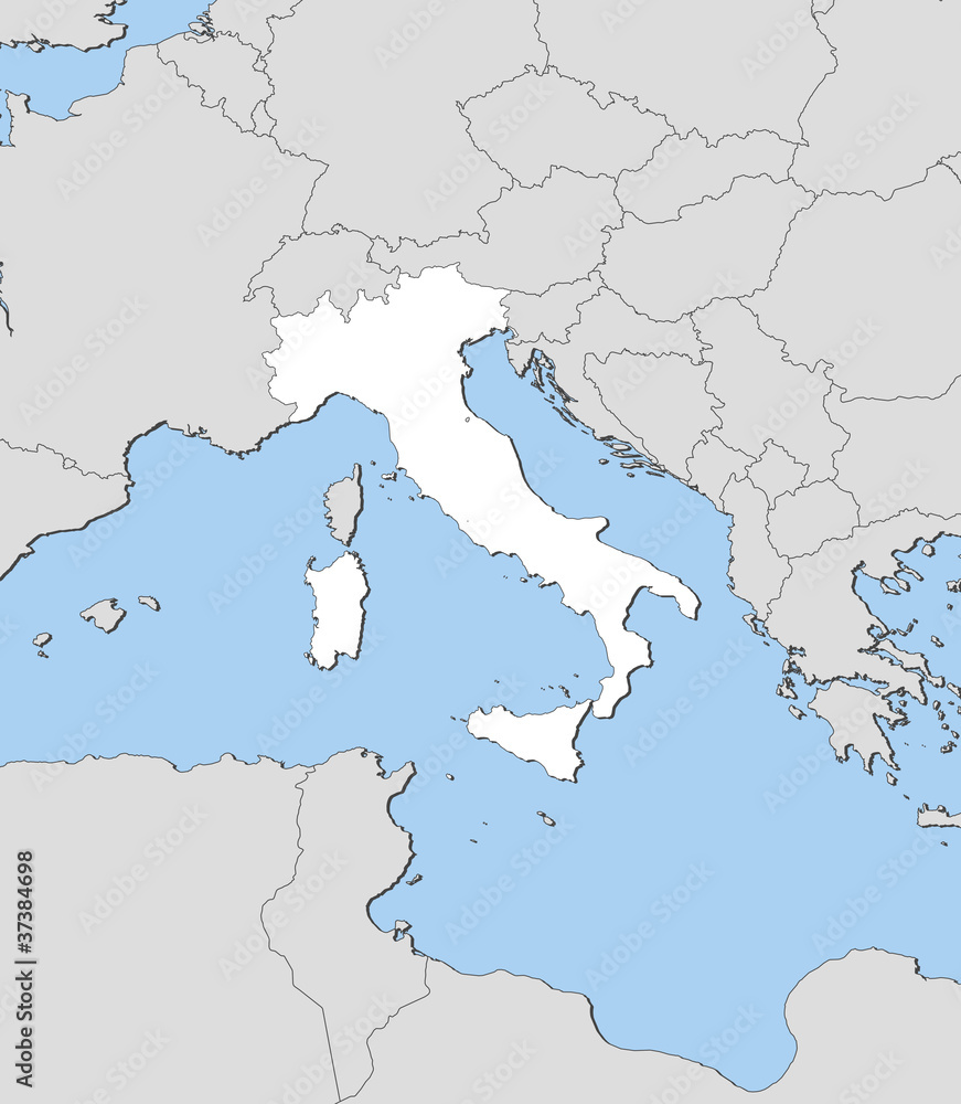 Fototapeta premium Map of Italy