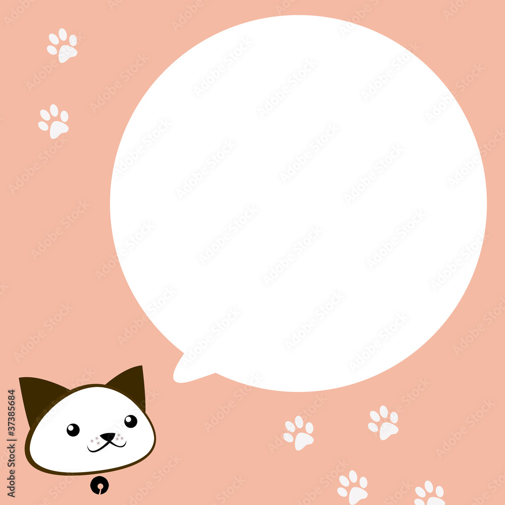 dog cartoon with bubble speech and track background. dog cartoon with bubble speech and track background.