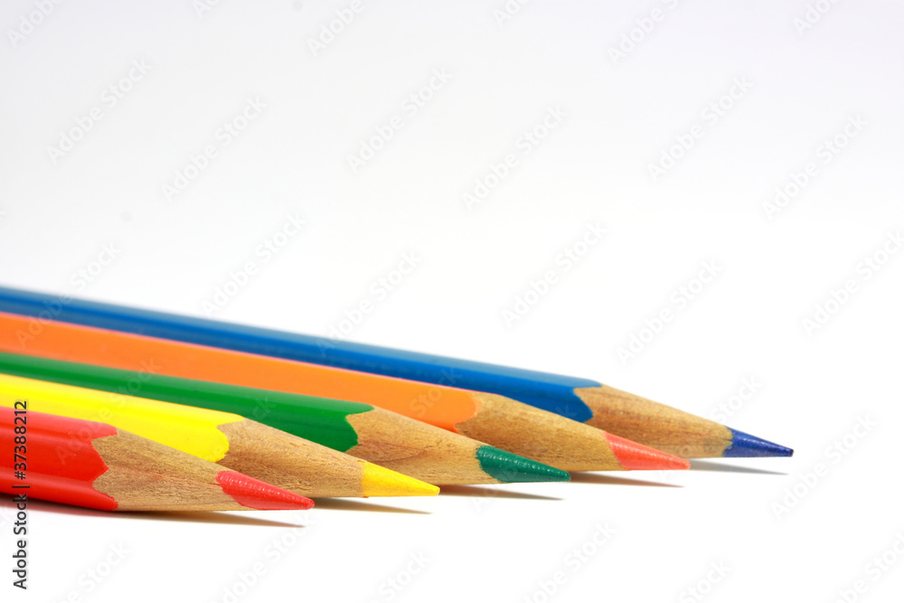 Fototapeta premium Crayons 4 couleurs