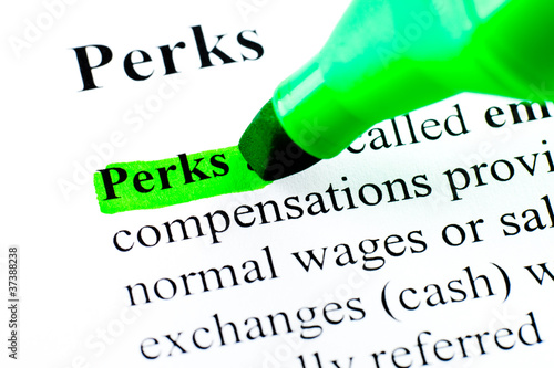 Fényképezés Perks definition highlighted in green