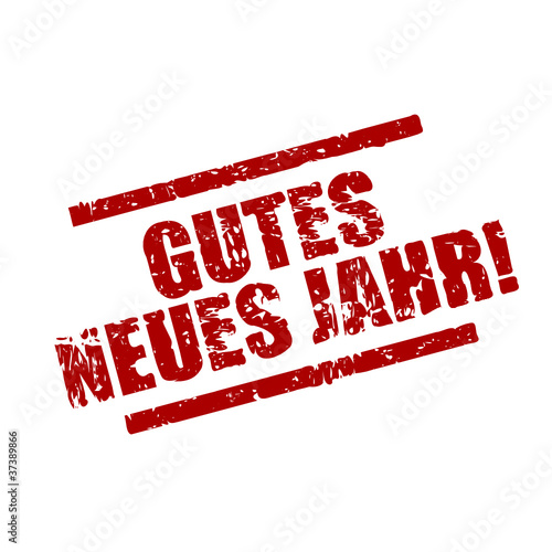 stempel eckig gutes neues jahr! I