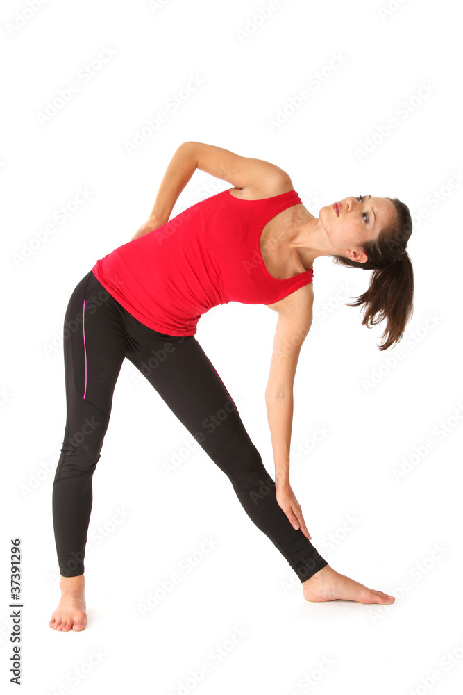 Frau beim Yoga