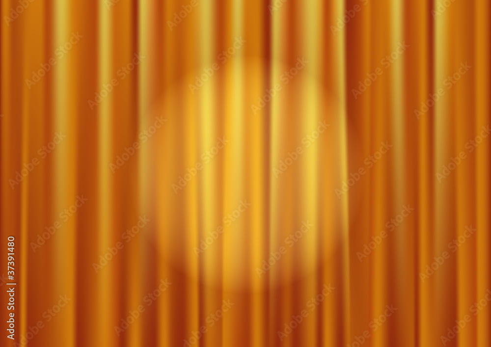 Vector gold curtain Vector gold curtain