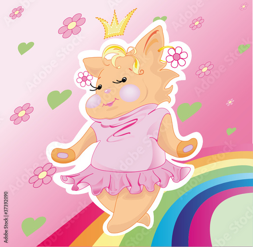 The little pussy-cat is a plump princess