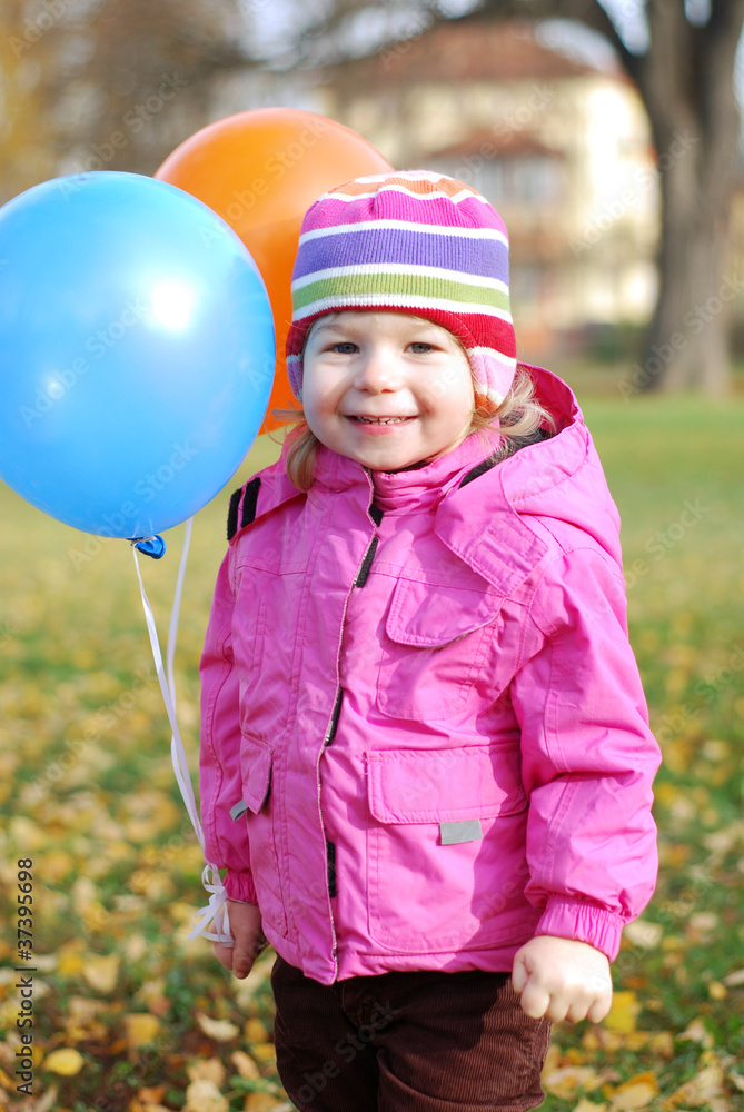 Mädchen mit Ballons Mädchen mit Ballons