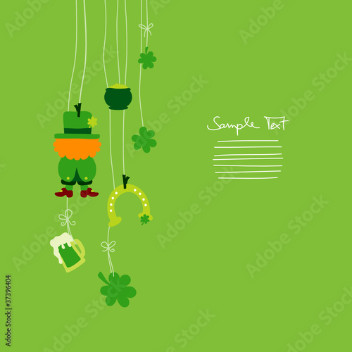 Hanging Leprechaun & Symbols